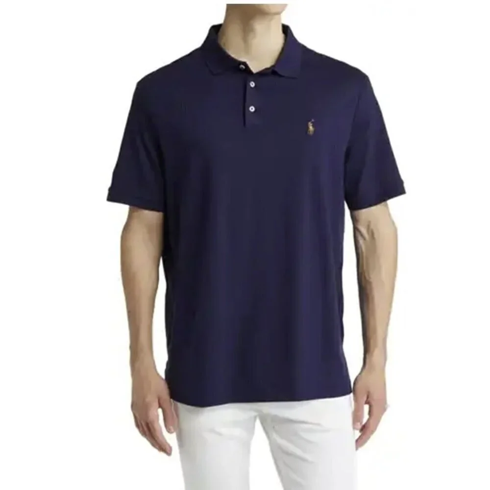 Polo Ralph Lauren Men's New Classic Fit Soft Cotton Navy Polo Shirt
